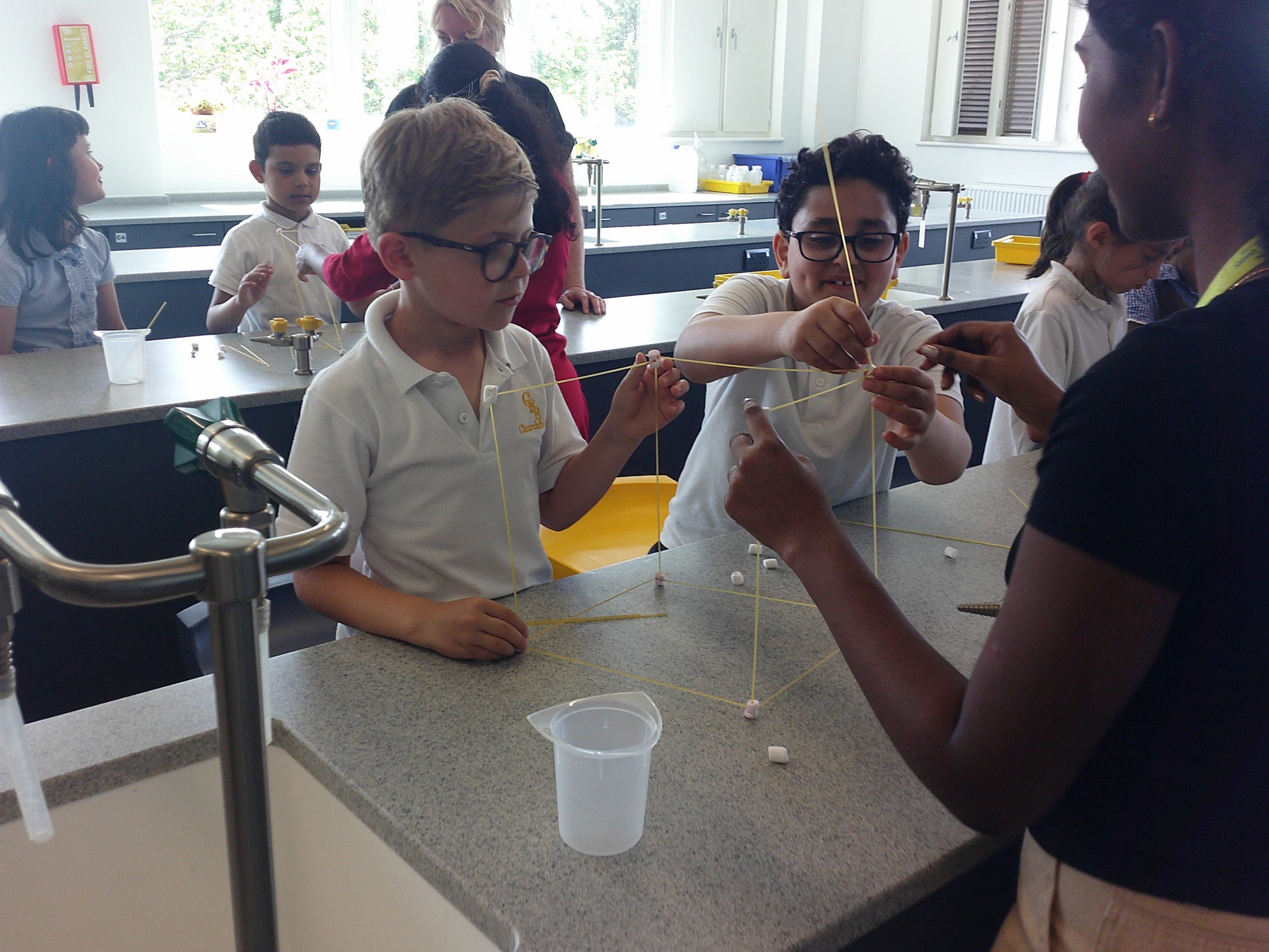 Children learning science on a day trip