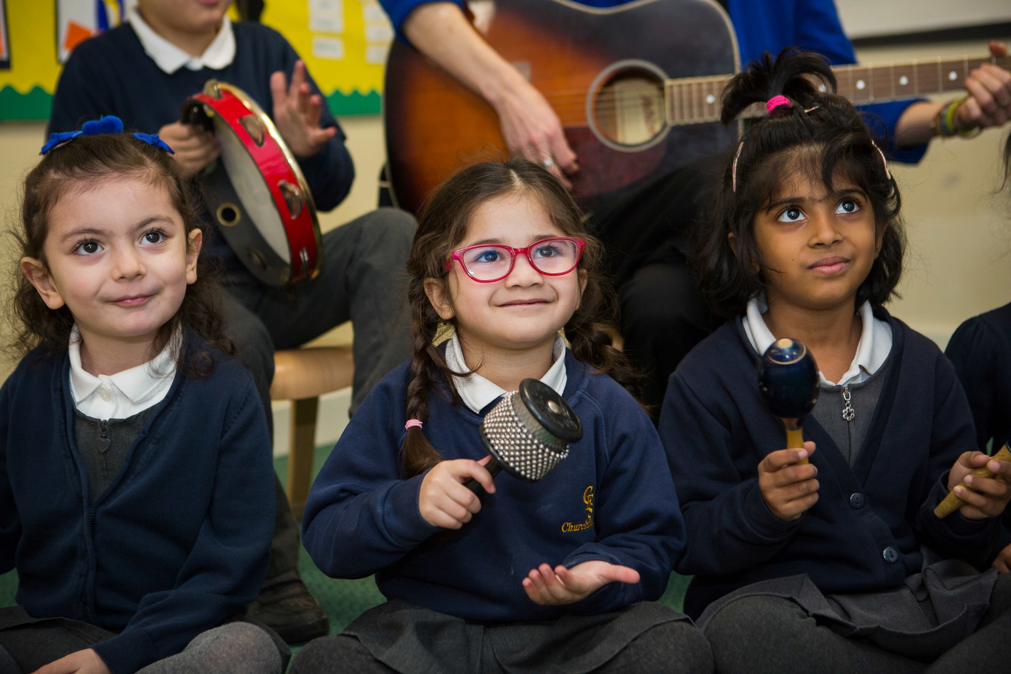 Children playing instruments