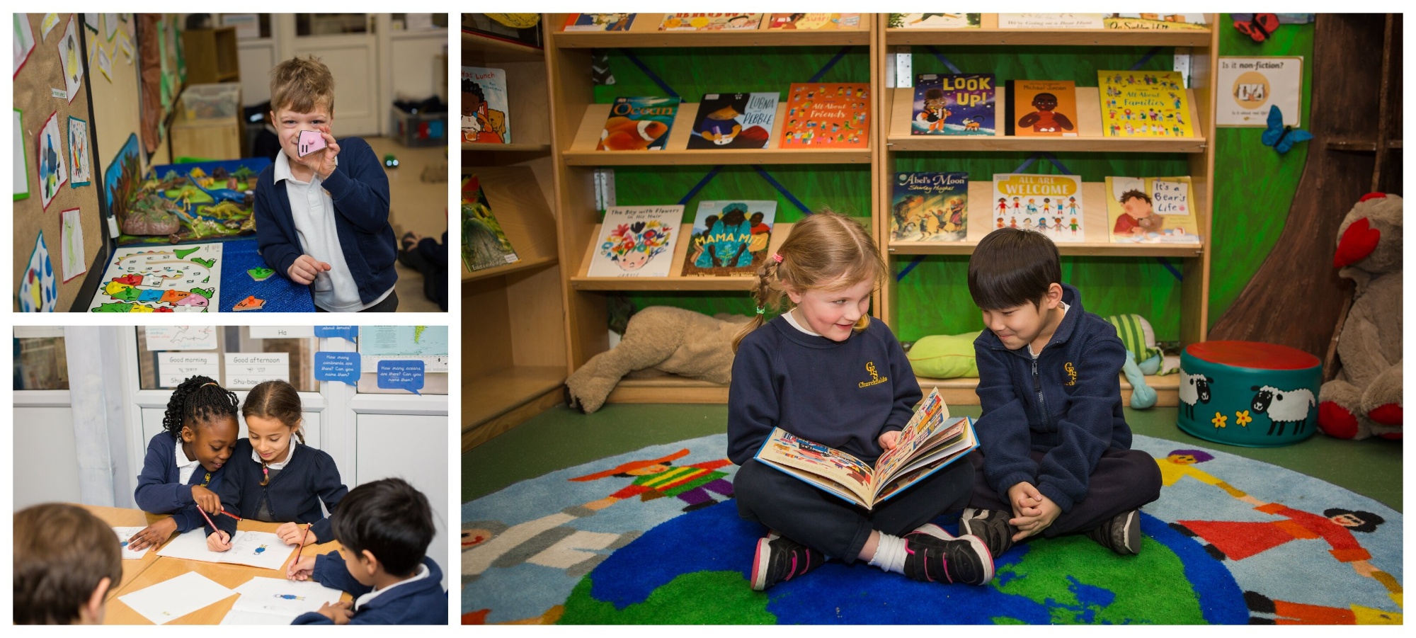 Children learning across the school