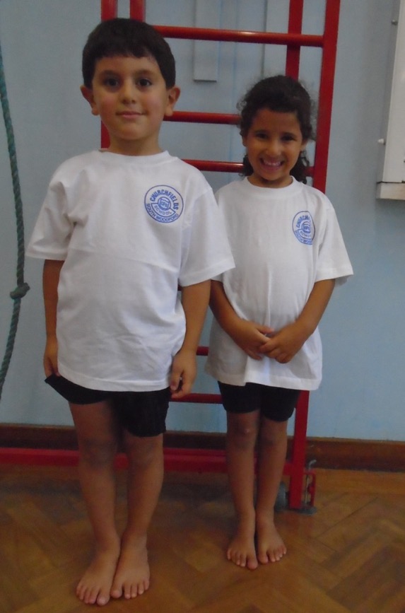 Children in PE kit