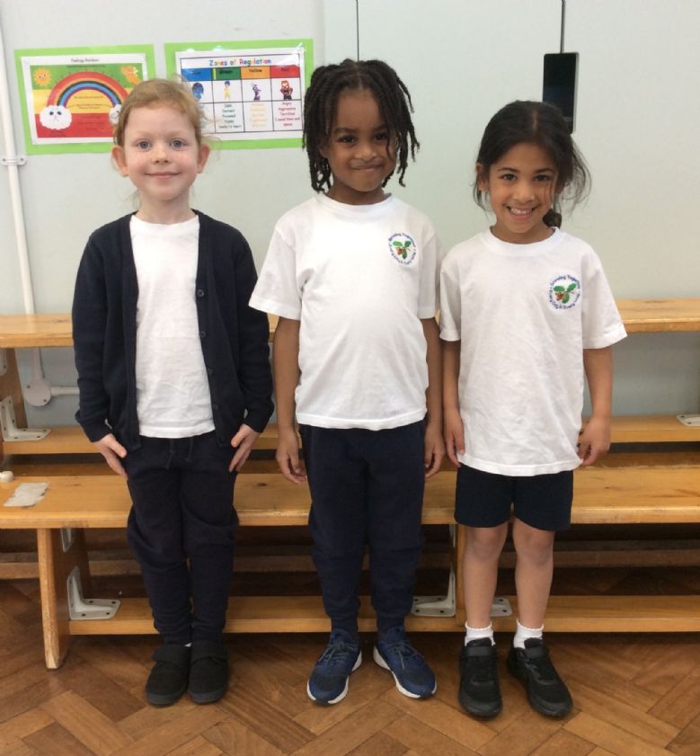 Children in PE kit